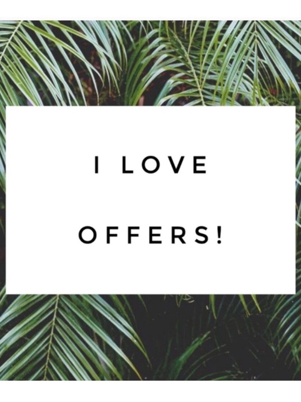 Make me an offer!! Let’s go!
Green Palm Leaf Wall Art Print - Home Accents
